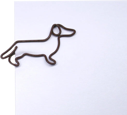 Butler in the Home Dog Dachshund Shaped Paper Clips Great for Paper Clip Collectors or Dog Lovers (Brown 100 Count)