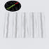 Pack of 5 Transparent Clear Plastic Acrylic Continuous Piano Hinges, 200mm (7 7/8 in)
