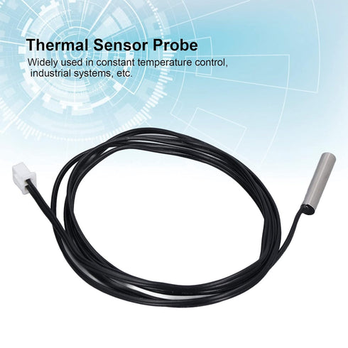 10Pcs Thermistor Sensor Temperature Probe 5x25mm, PVC Strong Anti Interference Ability for Constant Temperature Control