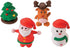 Christmas Character Erasers Set of 24 for Classroom Stationery Supplies and Stocking Stuffers