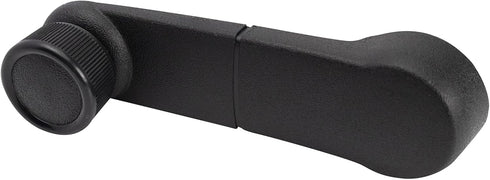 TRQ Driver & Passenger Side Window Crank Handle Set, Black Compatible with 86-08 Ford, 86-94 Mercury