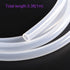 DMiotech 1/4" ID 3/8" OD 3.3 Feet Clear Silicone Tube, Industrial Tubing for Water Air Pump