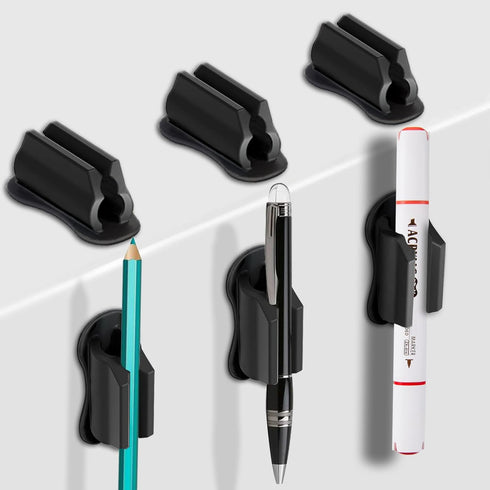 Freewindo Adhesive Pen Holder for Wall Pencil Holder for Desk Organizer, 6Pack Silicone