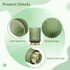 Tressify (Set 2), Elegant Glass Makeup Brush Holders of Green Vintage Organizers with Metal, Ideal for Eyeliner