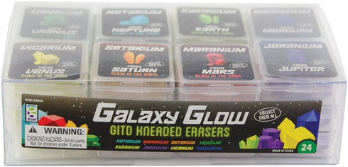 Raymond Geddes Galaxy Glow Kneaded Erasers for Kids, Pack of 24