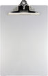 Saunders Aluminum Round Corner Clipboards - 8 1/2" x 12", 1" Clip Capacity, Clamp, Silver - 1 Each