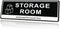 RAMIEYOO Acrylic Door Sign, Authorized Personnel Only, Black and White - 9"x 3" (Storage Room)