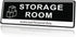 RAMIEYOO Acrylic Door Sign, Authorized Personnel Only, Black and White - 9"x 3" (Storage Room)