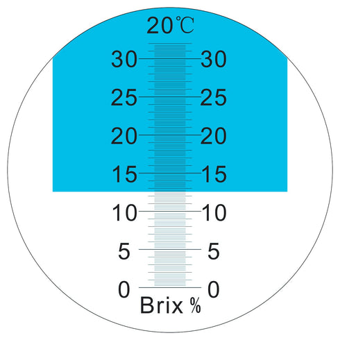 Brix Meter Refractometer: 0~32% Handheld Tool for Sugar Content Test in Fruit Beverages & Juice