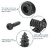 uxcell M2 Hex Socket Head Cap Self-Tapping Screw, 40Pcs M2x8mm 304 Stainless Steel, Hex Drive, Black
