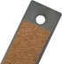 JAM PAPER Strong Aluminum Ruler - 12 Inch Metal Ruler with Non-Skid Cork Backing - Grey Metallic - Sold Individually