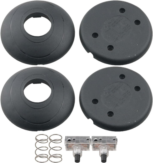 WELWIK 2PCS Floor Standing Foot Switch Round Inline Foot Lamp Switch AC 100