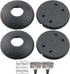 WELWIK 2PCS Floor Standing Foot Switch Round Inline Foot Lamp Switch AC 100