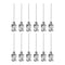 HARFINGTON 12pcs 22Gauge Stainless Steel Dispensing Needles, 1" All Metal Blunt Tips Luer Lock for Thick Liquids, Ink,