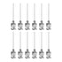HARFINGTON 12pcs 22Gauge Stainless Steel Dispensing Needles, 1" All Metal Blunt Tips Luer Lock for Thick Liquids, Ink,