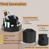 Pencil Pen Holder for Desk, 9 Slots, 360 Degree Rotating Organizer, Desktop Storage for Office, School, Art Supplies