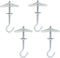 Hordion 4 Packs Heavy Duty Plasterboard Ceiling Hooks, Spring Toggle Wing Bolts Hanger for Hanging Plants