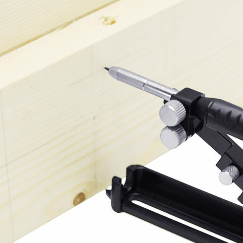 Woodworking Graffiti Tools, Aluminum Measuring Pencils, DIY Markers with Deep Holes and Adjustable Gauges