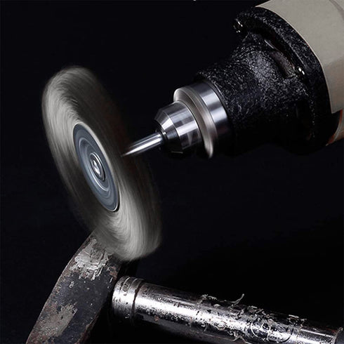 50Pcs 25mm T-Type Stainless Steel Wire Wheel Brush Sets with 1/8 Inch Shank for Cleaning, Deburring, Surface-Finishing