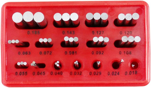 Accusize Industrial Tools Thread Measuring Wire Set, U.S. and Metric with Holders, Eg06-1002
