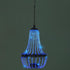 SUNNYPARK 28 30 Hanging Solar Lantern Outdoor, Modern Clear Crystal Acrylic Chandelier with Blue Lights S Hook