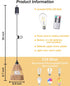 2 Pack Battery Operated Chandelier Outdoor Waterproof, Hanging Pendant Light with Remote Control for Gazebo, Pergola