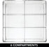 6 Closets, mDesign Plastic Home Office Wide Bin Organizer with Compartments for Cabinets, Drawers, Desks, Tables
