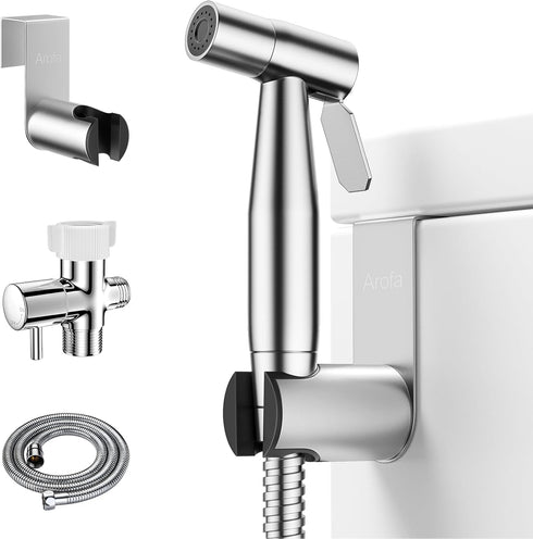 Arofa Handheld Toilet Bidet Sprayer for Toilet-Adjustable Water Pressure Control with Bidet