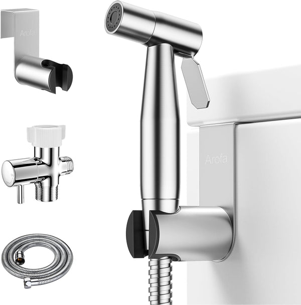 Arofa Handheld Toilet Bidet Sprayer for Toilet-Adjustable Water Pressure Control with Bidet