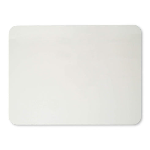 Charles Leonard Magnetic Dry Erase Board, Two Sided Plain/Plain, 9" x 12", Pack of 3