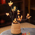 Set 2 Elsjoy of Wicker Pencil Holder, Natural Rattan Pen Cup Woven Makeup Brush Holder, Rustic Utensil Caddy Wicker Pen