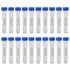 Centrifuge Tubes 10ml Round Bottom Plastic Test Tube Vials with Graduation and Writing Area, Pack of 20