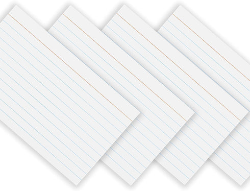 4x6 (2400 4x6 100 Pack, (24 Pack) Index Cards Bulk, Cards), Notecards lined, Blank on Back, Flashcards for School Home