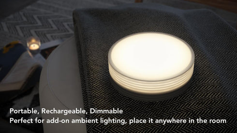 Dimmable Allocacoc PowerLight Twist Rotate Control LED Moon Light, Modular, Wireless, Auto Sych, Cabinet, Wall