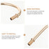 Curved Metal Lamp Rod - Ideal for DIY Lighting Projects