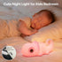 3 Dimmable Cute Chameleon Night Light for Kids Rechargeable, Battery Operated Nightlight Level with RGB&Timer, Silicone