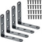 Alise 4 PCS L Brackets Heavy Duty Corner Bracket, 3.2 X3.2 Inch