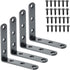 Alise 4 PCS L Brackets Heavy Duty Corner Bracket, 3.2 X3.2 Inch