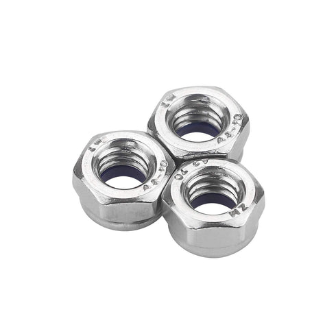 M6 x 1.0mm 304 Stainless Steel Self-Lock Hex Lock Nuts, Self Clinching Nuts, 50 PCS
