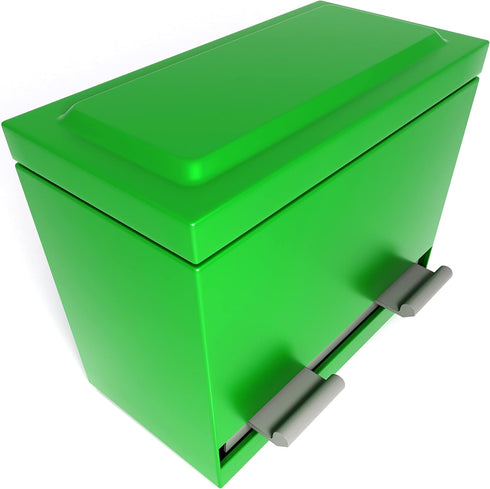 Green Stainless Steel Pencil Dispenser Holder with 6 Beautiful Stickers for Classroom, Home Office (Pencils Not
