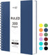 RETTACY Spiral Notebook, B5 College Ruled, 300 Pages, 100 GSM Premium Acid-Free Paper, Twin-Wire Binding, 7.48" ×