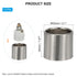 3pcs E26 E27 1-1/2 Inches 50mm 1.97" PATIKIL Light Socket Shade Ring, Medium Base Metal Sockets Lock Ceramic/Porcelain