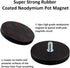 LycoGear 65mm 1 inch Industrial Strength Metal Alloy Dual Diameter Round Heavy-Duty Magnetic Base with Size B AMPS Ball