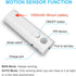 2 Pack 2M Closet Rechargeable LED Strip Lights with Motion Sensor - LUXJET Cool White LED Light Motion Activated, Under