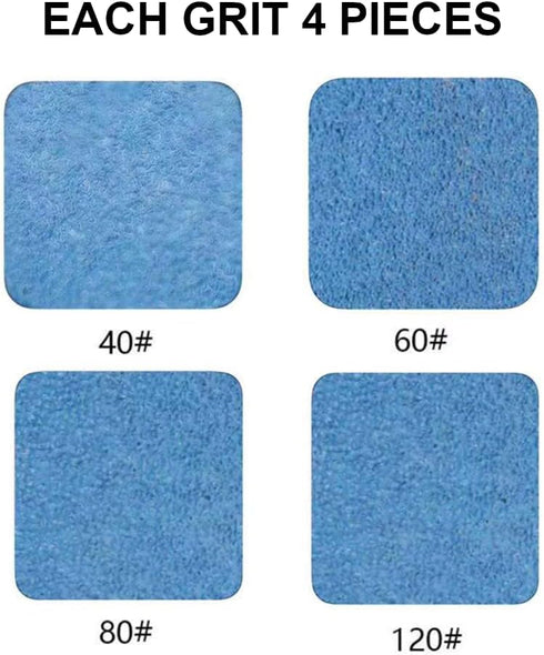 1/2 Inch X 18 Inch Sanding Belts - 4 each of 40/60/80/120 Grits, Zirconia Sanding Belts for Woodworking, Metal Polishing