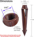 Ground Spike Stake Replacement for Low Voltage Landscape Lighting, High-impact ABS Construction for Spot Lights