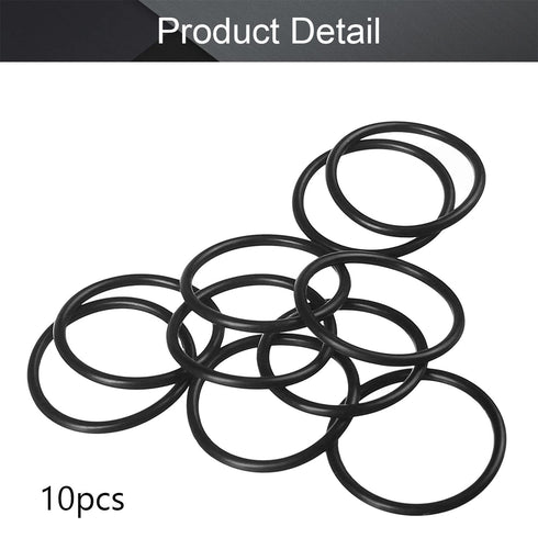 Othmro 10Pcs Nitrile Rubber O-Rings | 0.09in Wire Dia 1.77in OD Metric Sealing Nitrile NBR Rubber Washers