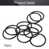 Othmro 10Pcs Nitrile Rubber O-Rings | 0.09in Wire Dia 1.77in OD Metric Sealing Nitrile NBR Rubber Washers