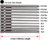 Long Slotted Head and Cross Phillips Screwdriver Bit Sets, 10Pcs with 1/4 Inch Hex Shank, 4 Inch Length