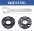 7PCS Angle Grinder Nut Angle Grinder Wrench Kit 5/8-11 Flange Metal Lock Nut for Compatible with Dewalt Milwaukee Makita193465-4 Metabo Bosch Ryobi Black Decker 4.5" 5" Grinder Parts by Fyjbnh